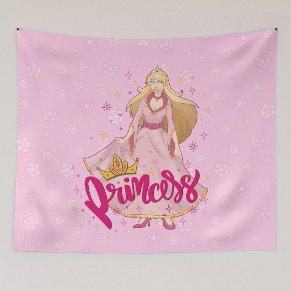 Item preview, Pretty Princess in Pink Dress with Text designed and sold by Liron Peer's Magical Store.