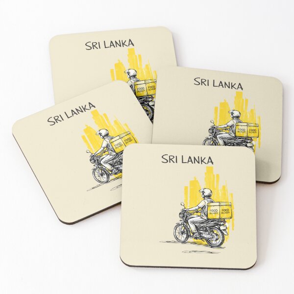Item preview, Sri Lankan Street Life Food Delivery Rider Art designed and sold by HUIEN JAN.
