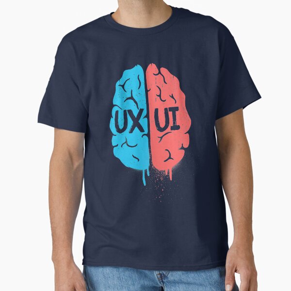 Item preview, UX UI Designer Brain Shirt designed and sold by lbarreiras.