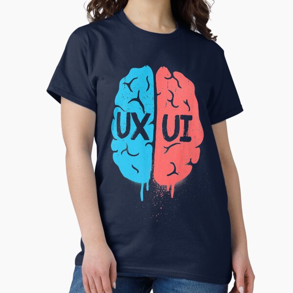 Item preview, UX UI Designer Brain Shirt designed and sold by lbarreiras.