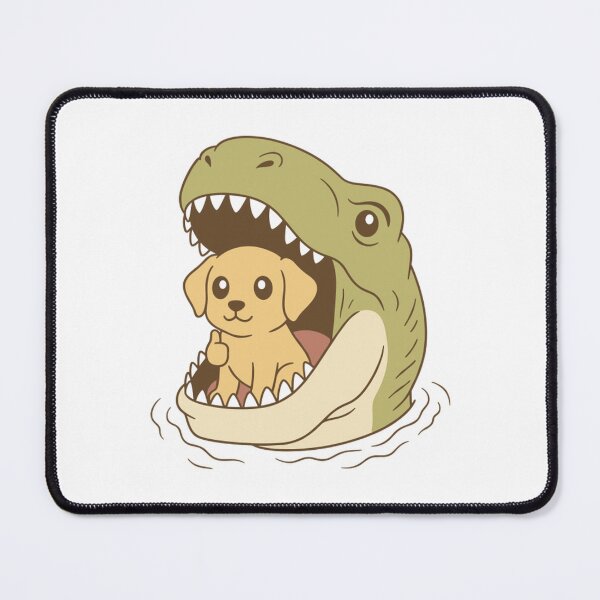 Item preview, Cute Puppy Thumbs Up In T Rex Mouth designed and sold by MYLLYPYLLY.