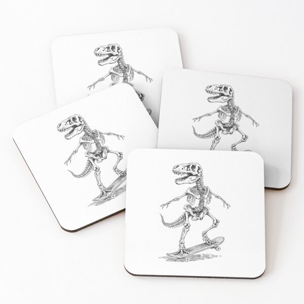 Item preview, Skater Skateboarder Trex Skeleton Funny Animal Skateboarding designed and sold by GrandeDuc.