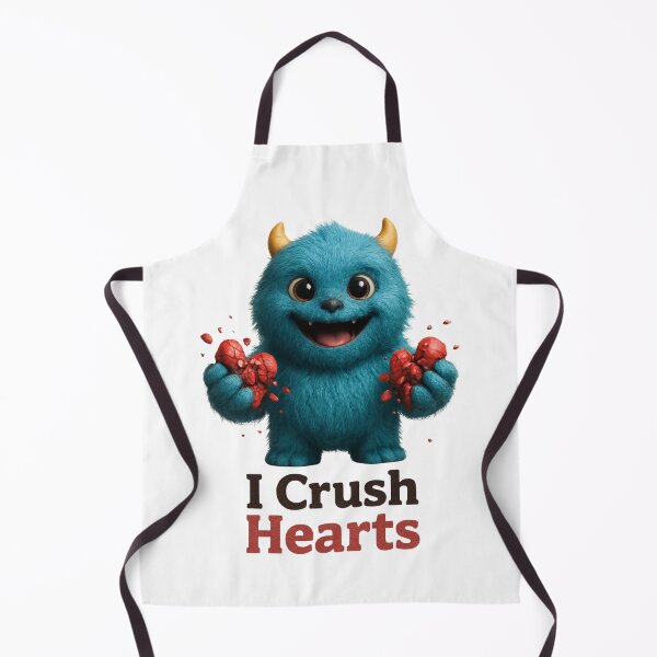 Item preview, I Crush Hearts – Funny Valentine Monster designed and sold by PRfoxy.