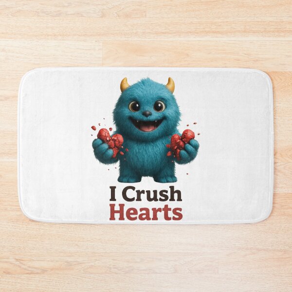 Item preview, I Crush Hearts – Funny Valentine Monster designed and sold by PRfoxy.