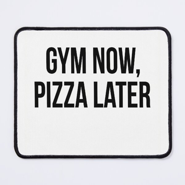 Item preview, Funny Gym Now Pizza Later Fitness Humor Shirt designed and sold by yrzvdev.