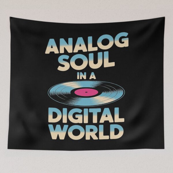 Item preview, Analog Soul A Digital World Music Lover designed and sold by DivyanshBora.