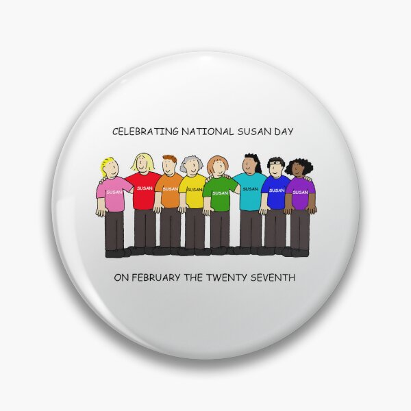 Item preview, National Susan Day February 27th Cartoon Group of People designed and sold by KateTaylor.