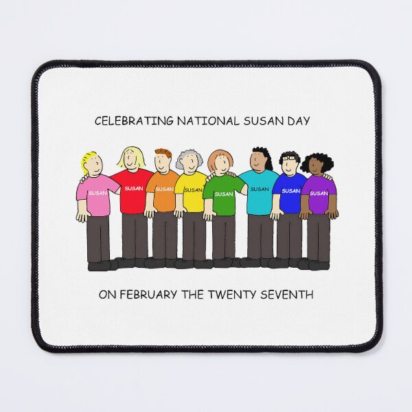 Item preview, National Susan Day February 27th Cartoon Group of People designed and sold by KateTaylor.