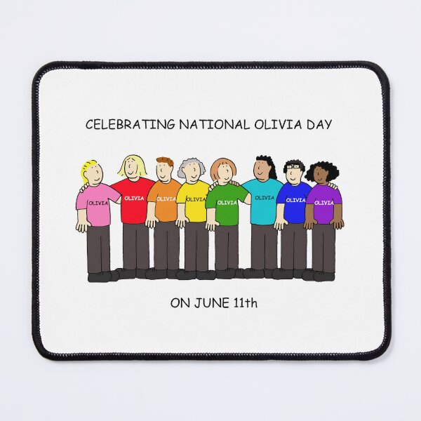Item preview, National Olivia Day June 11th Cartoon Group of People designed and sold by KateTaylor.