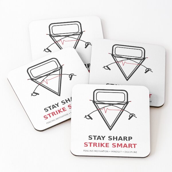 Item preview, Stay Sharp, Strike Smart – Fencing designed and sold by ChillCharmStudio.