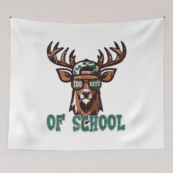 Item preview, Cool Deer With Sunglasses And Camo Hat 100 Days School designed and sold by Phil Ben.