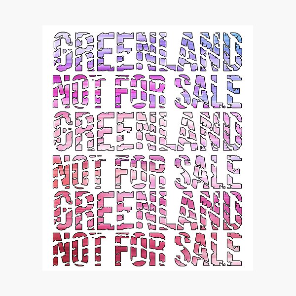 Item preview, Greenland – Identity, Sovereignty, and Arctic Resistance Typography Art designed and sold by ArtsyExplorer.