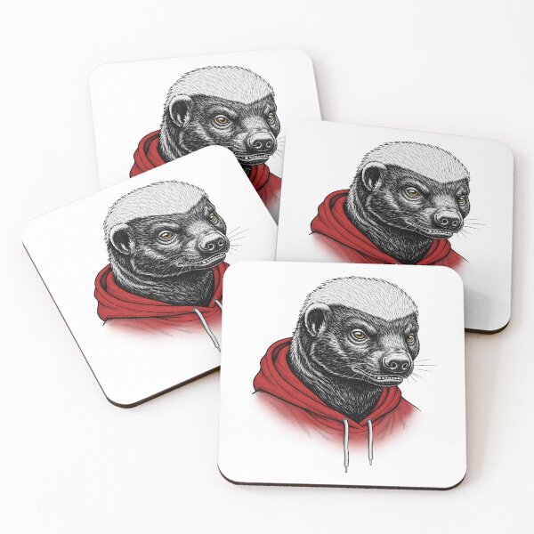 Item preview, Honey Badger in hoodie designed and sold by krabbaraban.