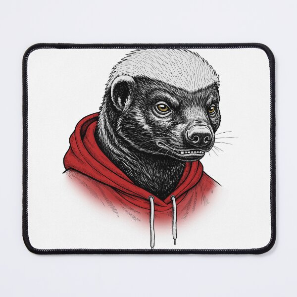 Item preview, Honey Badger in hoodie designed and sold by krabbaraban.