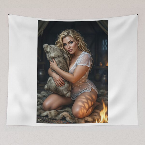 Item preview, Astrid in sheer top hugs fur by firelight designed and sold by CathryneDelamort.