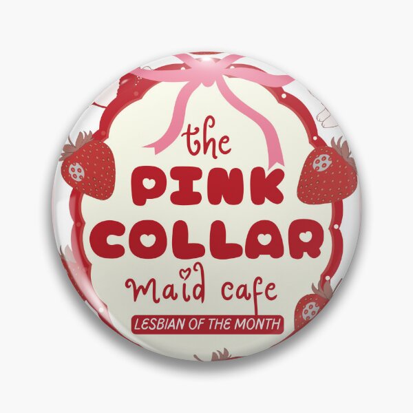 Item preview, Pink Collar Maid Cafe Lesbian of the Month • Cute Lesbian Pride Kawaii Shirt designed and sold by Xena Zeit-Geist.