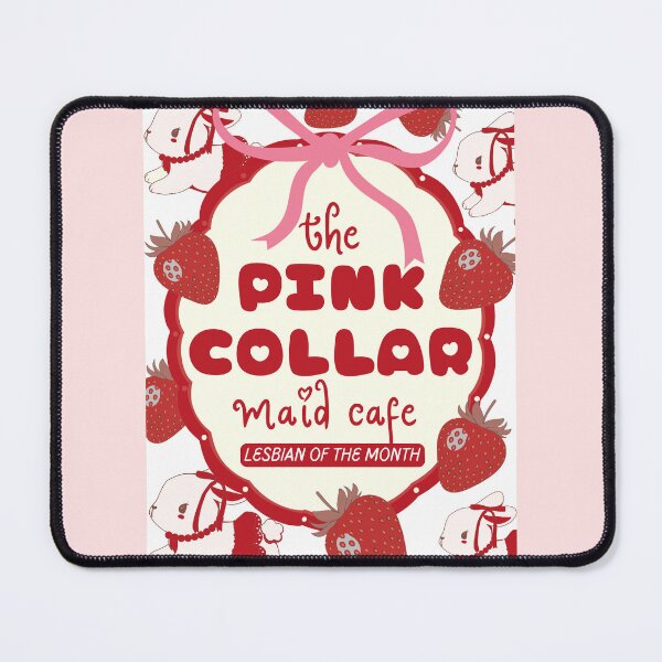 Item preview, Pink Collar Maid Cafe Lesbian of the Month • Cute Lesbian Pride Kawaii Shirt designed and sold by Xena Zeit-Geist.