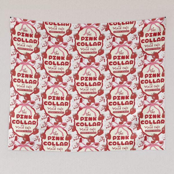 Item preview, Pink Collar Maid Cafe Lesbian of the Month • Cute Lesbian Pride Kawaii Shirt designed and sold by Xena Zeit-Geist.