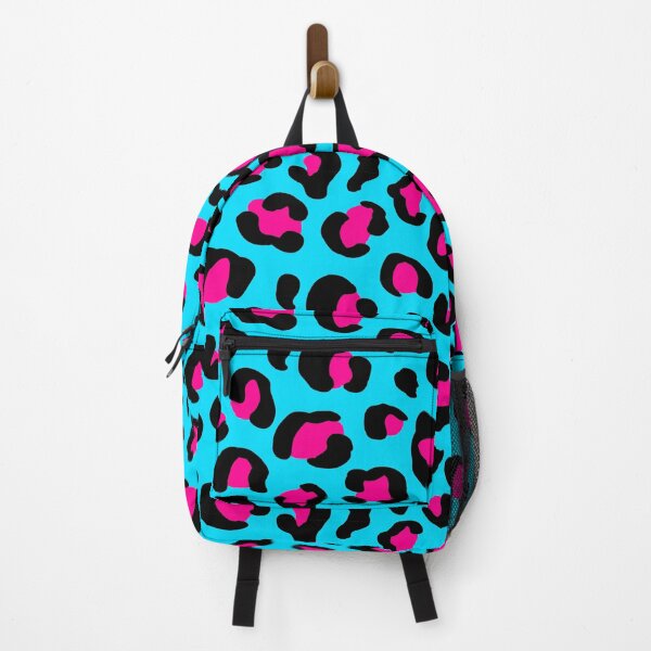 Item preview, Turquoise Leopard Print Bag – Hot Pink & Black Y2K Sporty Streetwear Gym & Travel designed and sold by XO..