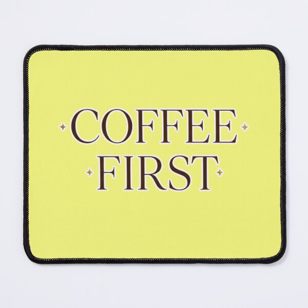 Item preview, Aesthetic Coffee First Minimalist Typography Quote for Caffeine Lovers and Baristas designed and sold by bvdesignart.