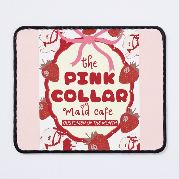 Item preview, Pink Collar Maid Cafe Customer of the Month • Cute Kawaii Cafe Meme Shirt designed and sold by Xena Zeit-Geist.