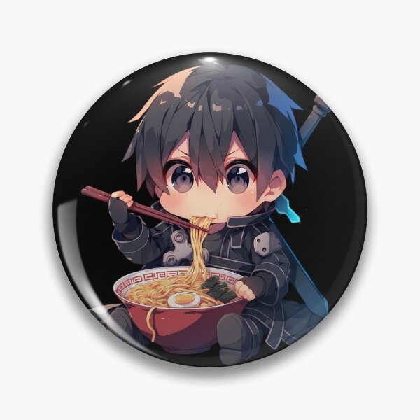 Item preview, Kirito Sword Art Online Chibi Ramen Break designed and sold by mildaclairmo.