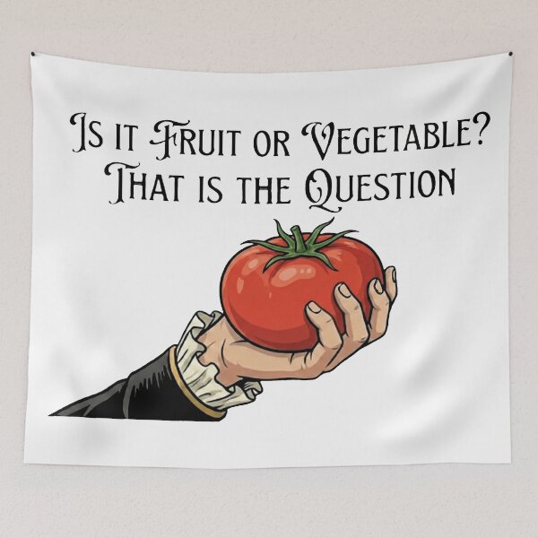Item preview, Is it Fruit or Vegetable? Funny Tomato Shakespeare designed and sold by MythoWorldddd.