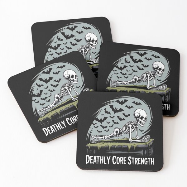 Item preview, Deadly Core Strength Embrace The Spooky Fitness Vibe Fitness Halloween Humor designed and sold by StuffNestie.