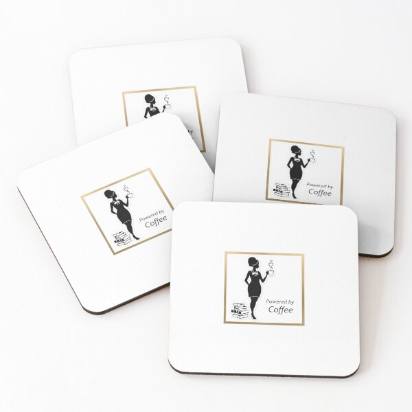 Item preview, Teacher Sticker - Powered by Coffee Minimalist Gift designed and sold by OrikuStudio.