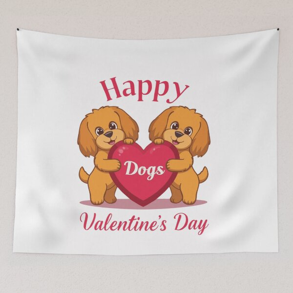 Item preview, Cute Puppies Holding Heart Valentine's Day designed and sold by julissa9474.