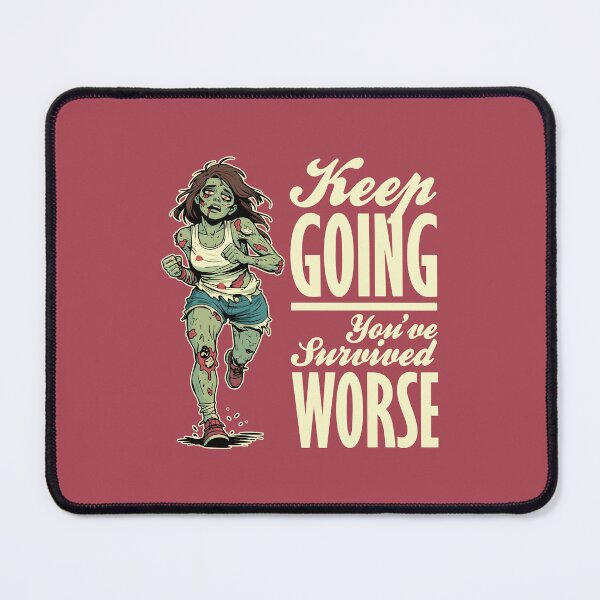 Item preview, Keep Going Zombie Runner Motivation designed and sold by TheJollyDoodle.