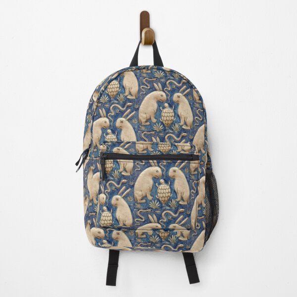 Item preview, Persian Mythical Animals Tile Art | Rabbits Snakes and Tortoise | Islamic Manuscript Illustration Print designed and sold by Tamas Das.