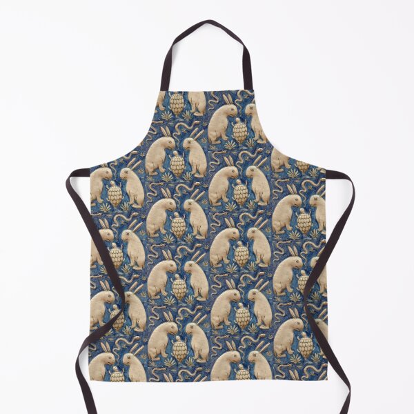 Item preview, Persian Mythical Animals Tile Art | Rabbits Snakes and Tortoise | Islamic Manuscript Illustration Print designed and sold by Tamas Das.