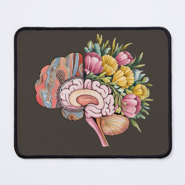 Item preview, Floral Neurodiversity Brain - Celebrate Minds of All Kinds designed and sold by Wennebabs.