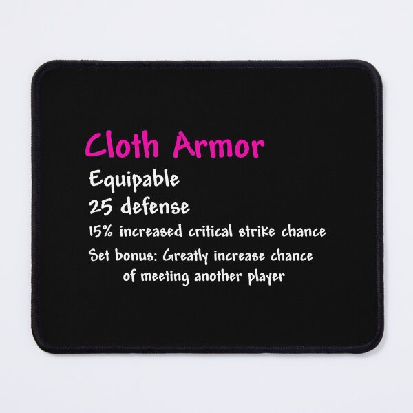 Item preview, Terraria Cloth Armor Stats designed and sold by Krishnaeeks.