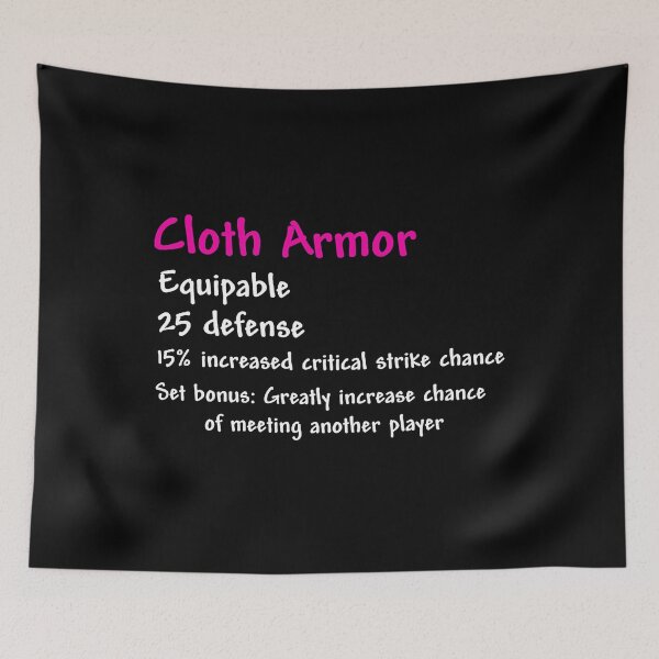 Item preview, Terraria Cloth Armor Stats  designed and sold by Krishnaeeks.