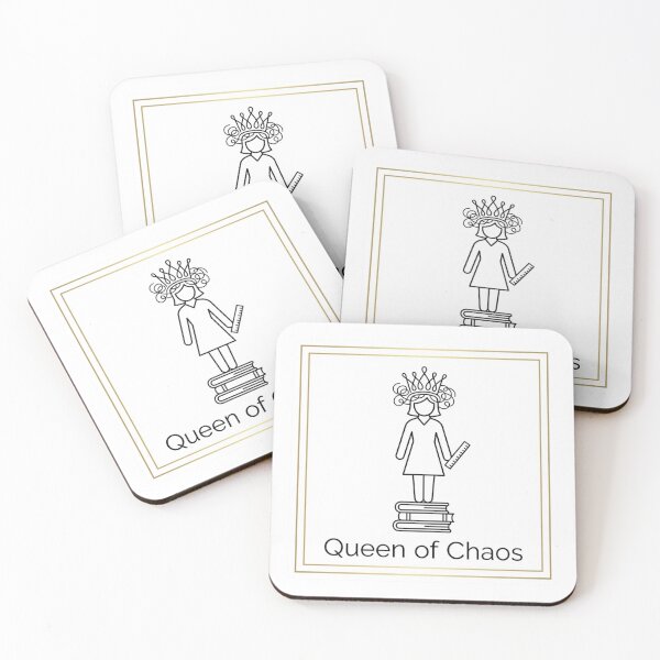 Item preview, Teacher Sticker - Queen of Chaos Minimalist Gift designed and sold by OrikuStudio.