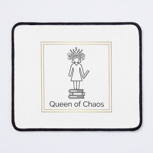 Item preview, Teacher Sticker - Queen of Chaos Minimalist Gift designed and sold by OrikuStudio.