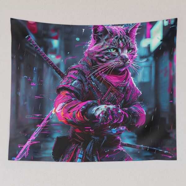 Item preview, Neon Ronin Purr designed and sold by ONYX Pixee.