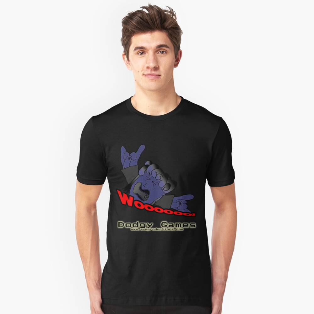 Dodgy Games "Woooooo" Shirt Slim Fit T-Shirt