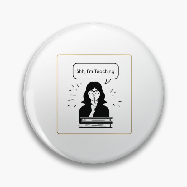 Item preview, Teacher Sticker - Shhh I'm Teaching Minimalist Gift designed and sold by OrikuStudio.