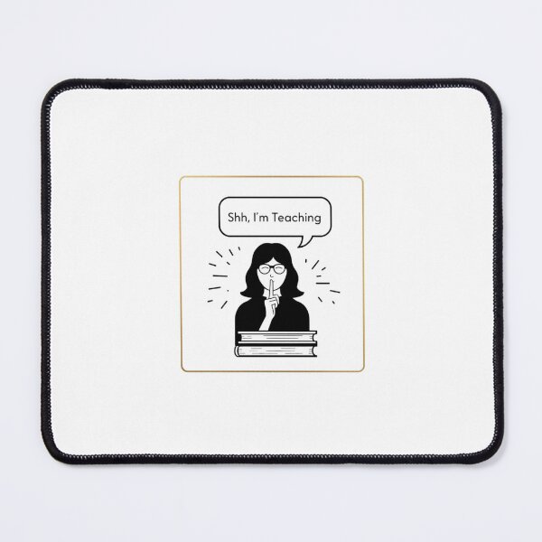 Item preview, Teacher Sticker - Shhh I'm Teaching Minimalist Gift designed and sold by OrikuStudio.