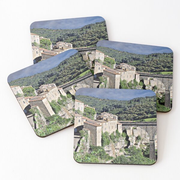 Item preview, Minerva Medieval Village and Stone Bridge, France designed and sold by Open Road Gallery .