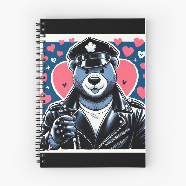 Item preview, Gay Leather Bear Love Valentine Gay Pride Graphic Design designed and sold by ItsAKinkThing.