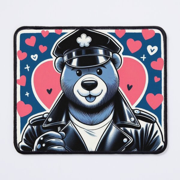 Item preview, Gay Leather Bear Love Valentine Gay Pride Graphic Design designed and sold by ItsAKinkThing.