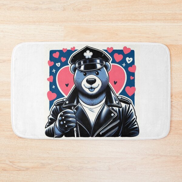 Item preview, Gay Leather Bear Love Valentine Gay Pride Graphic Design designed and sold by ItsAKinkThing.