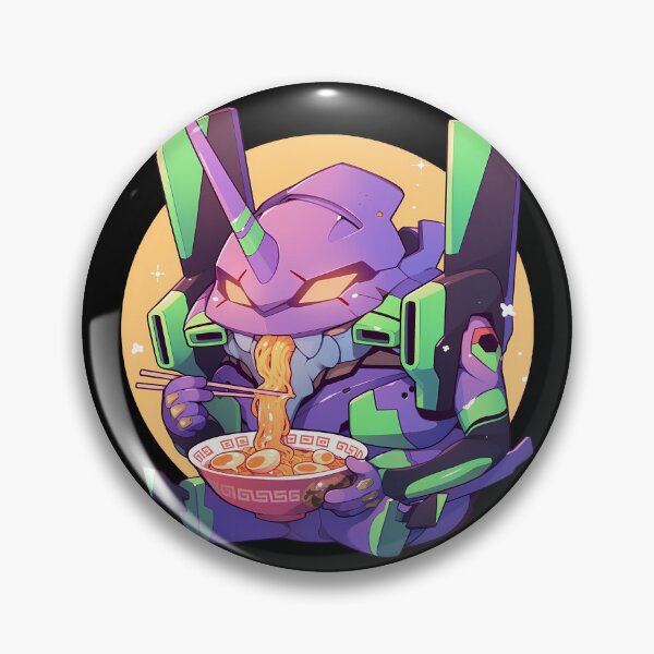 Item preview,  Evangelion Unit 01 Kawaii Ramen Chibi designed and sold by mildaclairmo.