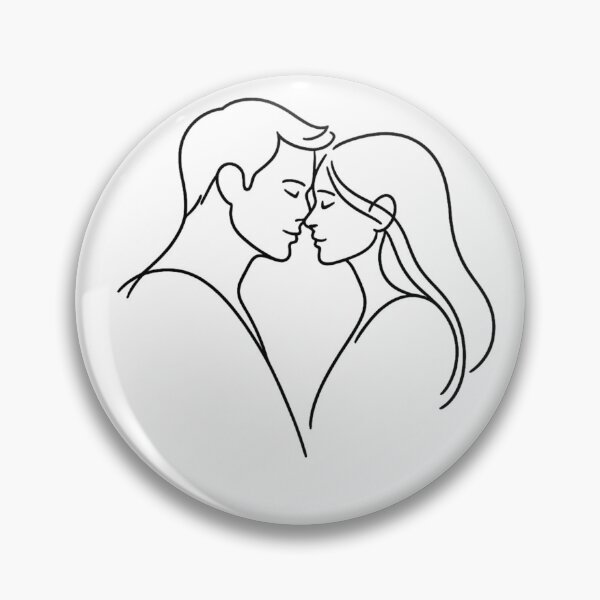Item preview, Minimal Lovers Line Silhouette designed and sold by Paninides.