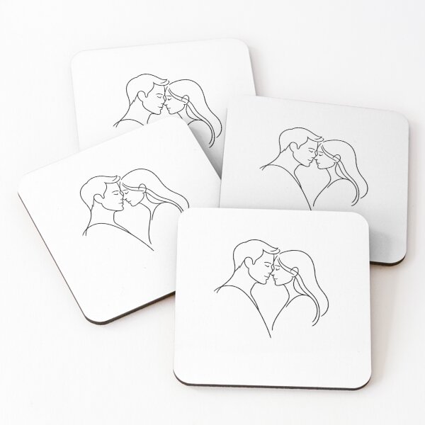 Item preview, Minimal Lovers Line Silhouette designed and sold by Paninides.