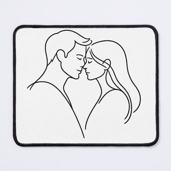 Item preview, Minimal Lovers Line Silhouette designed and sold by Paninides.